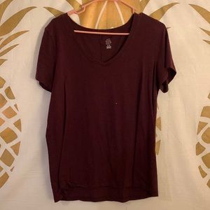 Maroon short sleeve
